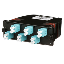 12 Fiber OptiCom MPO Cassette LC Duplex Adapter OM3 FC2XO-12-10AS