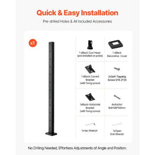 42" Stainless Steel Cable Handrail Post with Mounting Bracket