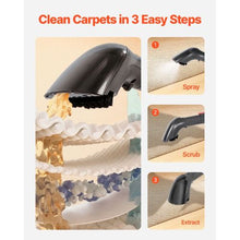 Carpet Cleaner Machine with 50.72 oz Clean & 27.05 oz Dirty Water Tanks