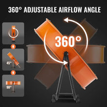 30 Inch Industrial Drum Fan - 13,000 CFM High Velocity 3-Speed Adjustable Floor Fan