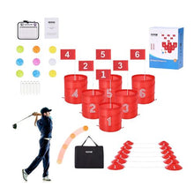 6-Hole Backyard Golf Chipping Game, Portable Outdoor Golf Game for Adults and Kids