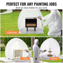Pop-Up Spray Paint Booth 40×35×40 in with Built-In Floor & Exhaust Window