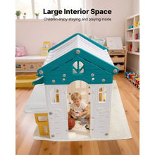 Outdoor Toddler Playhouse with Slide & Play Features – HDPE Plastic, Ages 1+ for Kids