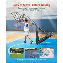 10 ft Adjustable Basketball Stand with 48" Backboard for Kids Adults in Schools Parks