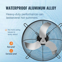 24-Inch Shutter Exhaust Fan 3320 CFM Aluminum Wall-Mount Ventilation Fan for Greenhouses Garages Sheds & Shops