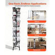 Greeting Card Rack 32 Pocket with Wheels & Sign Holder HS-Z26