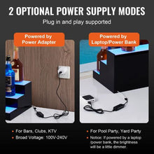 60" LED Lighted 3-Tier Liquor Shelf with Remote & App Control