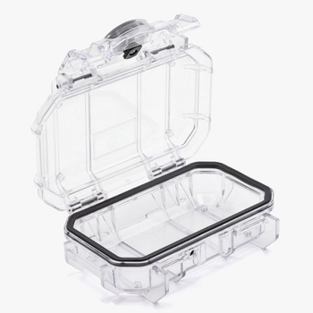 Waterproof Compact Carry Micro Clear Empty Case With Standard Latches Electronic Racks And Boxes Enclosure SE52OEM,CL