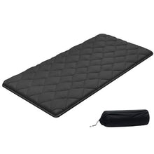 Japanese Tatami Mat Twin Size Foldable 9-Layer Floor Mattress with Storage Bag for Sleeping Meditation & Yoga (Black)