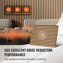 23.6 x 47.2 In Wood Slat Acoustic Panels for Noise Reduction