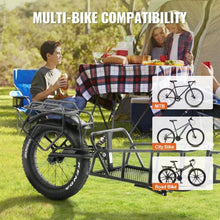 Heavy-Duty Bike Cargo Trailer – 70 lb Capacity Compact Cart with 20" Wheels & Universal Hitch
