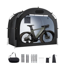 Bike Storage Tent 4–5 Bikes Waterproof Outdoor Tent Ventilated Window Fiberglass Frame