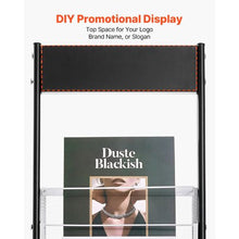 6 Pocket Narrow Literature Display Stand with Wheels HS-Z19