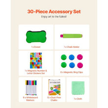 Kids Wooden 2-in-1 Art Easel – Rotatable Double-Sided Drawing Board for Kids