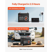 24V 50Ah LiFePO4 Battery Bluetooth 30A BMS 1280Wh Deep Cycle Low Temp Protection for RV Marine