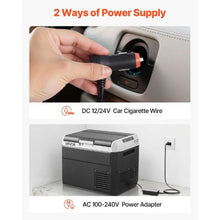 12V Car Refrigerator 31.7QT/30L Portable Freezer -4℉ to 68℉ Adjustable 12/24V DC & 100-240V AC for Outdoor Camping & RV