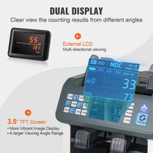 Cash Counter and Sorter with Mixed Denomination, 2CIS, SN, UV, IR, MG, DD Detection Multi-Currency Printer Enabled