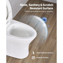 Elongated One-Piece Toilet Vortex Dual-Flush 1.0/1.28 GPF Easy-Clean Skirted Design (White & Black)