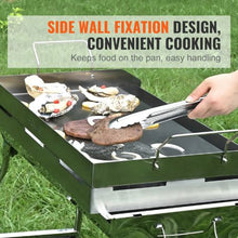 23.5"x16" Stove Top Seasoned Stainless Steel Griddle for BBQ Gas Grills Silver