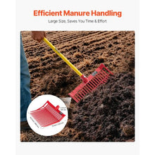 Heavy Duty Manure Fork Heads – 18-Tine Durable Plastic Replacement Pitchfork for Stable Hay & Farm Cleaning (6PCS)