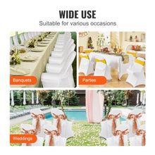50-Pack Stretch Spandex Folding Chair Covers Universal Fit Washable (White)