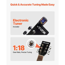 41 Inch Cutaway Acoustic Guitar Bundle with Gig Bag Tuner Capo & Accessories (Black)