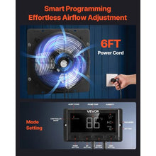 10-Inch Shutter Exhaust Fan 1000 CFM EC Motor with Smart Temperature Control & Timer for Garage Shed & Greenhouse