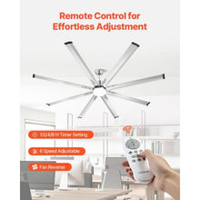 84" Ceiling Fan with Light – 6-Speed Remote, Dimmable 3-Color Reversible DC Motor Low Profile for Bedroom/Living Room