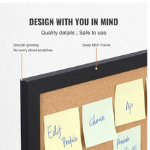 Cork Board Cork Board Double-sided Bulletin Board with MDF Sticker Frame for Office&Home