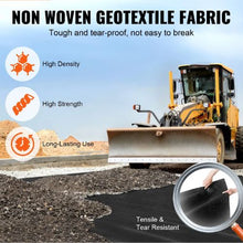 4 x 100' Ft 8OZ Ground Cover Weed Control Fabric Non-Woven Geotextile Fabric GDF-1.2*30.5-271