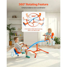 360° Swivel Kids Seesaw, Sit & Spin Teeter Totter, 300 lbs Capacity, Outdoor Toy for Ages 3+