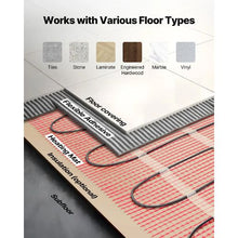 90 Sq.ft Electric Floor Heating Mat with Smart Thermostat, 120V Radiant Floor System for Tile Stone & Vinyl