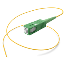 9/125 μm & APC Finish Singlemode Simplex Fiber Optic Pigtail