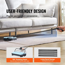 6.7 Inch Manual, Floor Sweeper with Dustbin Capacity for Home Office Carpets Pet Hair Dust