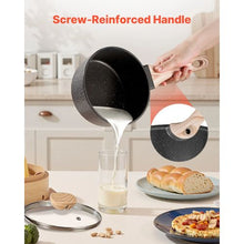 2.5 QT Saucepan Nonstick Saucepan with Tempered Glass Lid for Kitchen