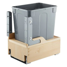 35 QT Wood Pull-Out Trash Bin for Kitchen Cabinets with Soft Close Slide