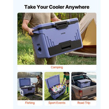 50 Qt Portable Hard Cooler Leak-Resistant 48-Hour Ice Retention Insulated Ice Chest with Heavy-Duty Handle