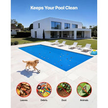 36 x 16 ft Solar Pool Cover 12 mil Bubble Solar Blanket for Inground & Above Ground Pools (Blue)