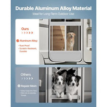 24 × 26 Inch RV Screen Door Protector Aluminum Alloy Grille Breathable Mesh (White)