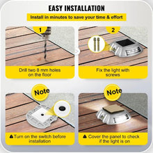 24-Pack Solar Driveway Lights with Bright White LED for Pathway Garden & Walkway