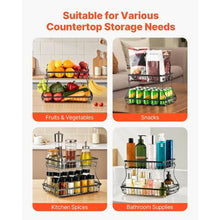 2 Layers Fruit Basket Bow  Stand Holder for Kitchen SYB-221