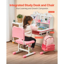 Adjustable Kids Study Desk & Chair Set (Pink)