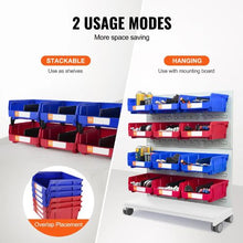 Heavy Duty Plastic Storage Bins 11 x 11 x 5 Inch, Stackable (6-Pack)