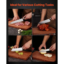 5-Piece High Carbon Stainless Steel Kitchen Knife Set Rust-Resistant with Ergonomic Handles