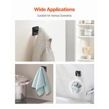 Matte Black 4-Piece Stainless Steel Bathroom Hardware Set, 24-inch Towel Bar Towel Ring, Robe Hook Toilet Paper Holder Wall Mounted