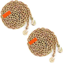 3/8 Inch Transport Binder Chain Galvanized Coating for Dock Factory Construction Site (2 Pack)