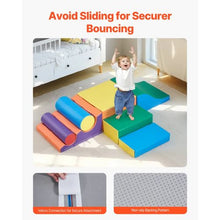 7-Piece Foam Climbing Toys Set for Toddlers PU Leather Playset for Crawling & Sliding Easy to Clean