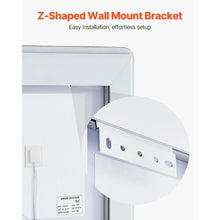 28" x 36" LED Bathroom Mirror with Anti-Fog, Frontlit & Backlit, Dimmable 3-Color Temperature, Wall Mounted