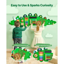 Dinosaur Activity Wall Panel 11 Montessori Sensory Toys for Kids 3-12 Ideal for Toddler Playroom or Classroom