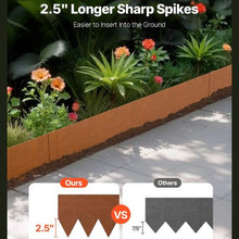 40 x 6 Inch Weather-Resistant Garden Edging Border Steel Landscape Edging B40X6in-6 (Pack of 6)
